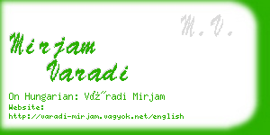 mirjam varadi business card